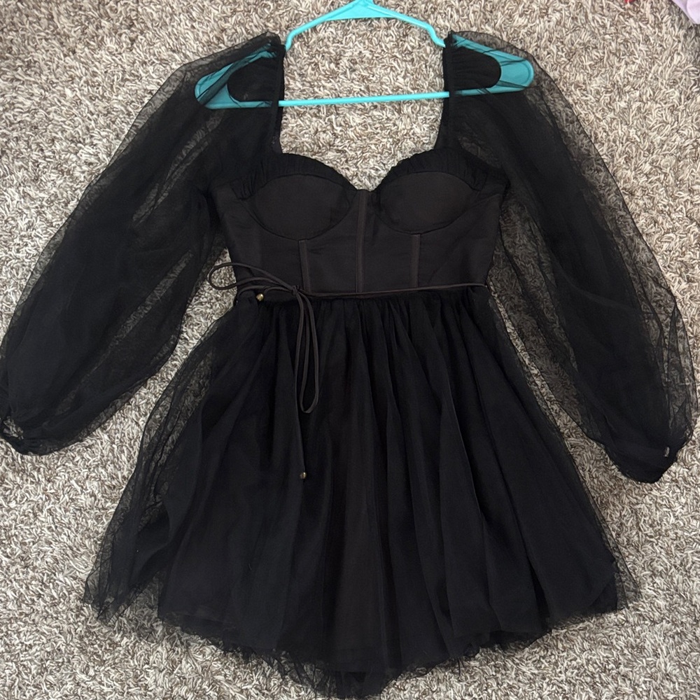Selfie Leslie Black Mini Dress